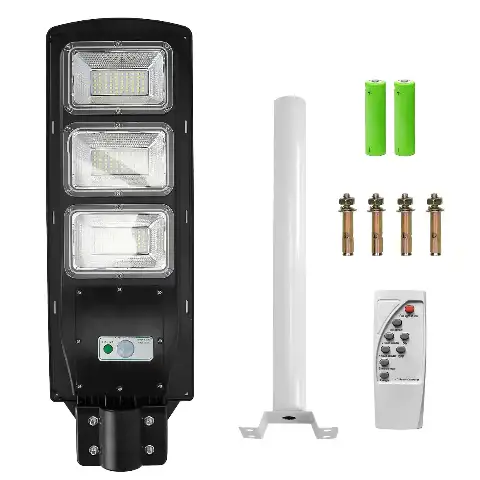 90W Solar Street Light with Radar Sensor and Remote Control