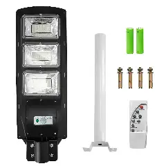 90W solar street light with 180 LEDs, radar sensor and remote control